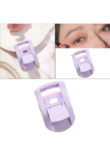 2x Mini Kirpik Bigudi Ev Kirpik Aracı Için Kullanılabilir Kozmetik Makyaj Mor Geniş (Yurt Dışından)