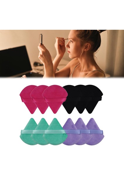 Gevşek Toz Mineral Tozu Için 12X Üçgen Toz Güzellik Makyaj Aracı D (Yurt Dışından) modelleri