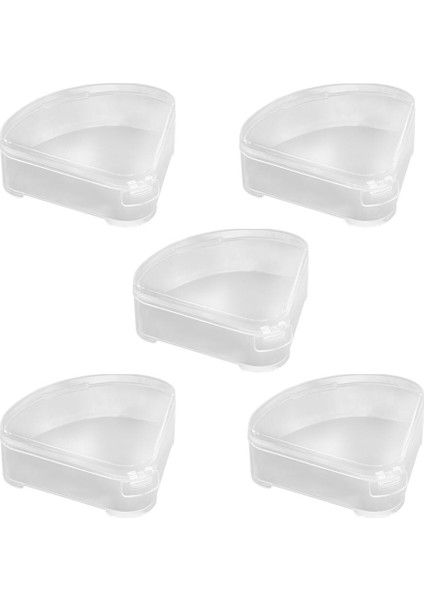 5x Üçgen Puf Kutusu Kılıf Koruyucu Kompakt Makyaj Sünger Tutucu Seyahat Için (Yurt Dışından)