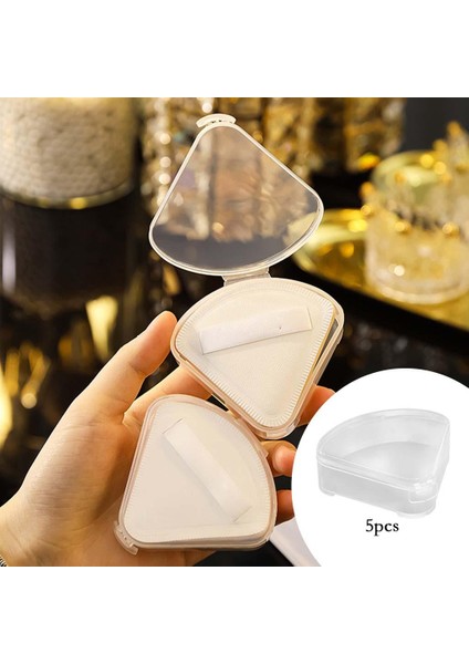 5x Üçgen Puf Kutusu Kılıf Koruyucu Kompakt Makyaj Sünger Tutucu Seyahat Için (Yurt Dışından) modelleri