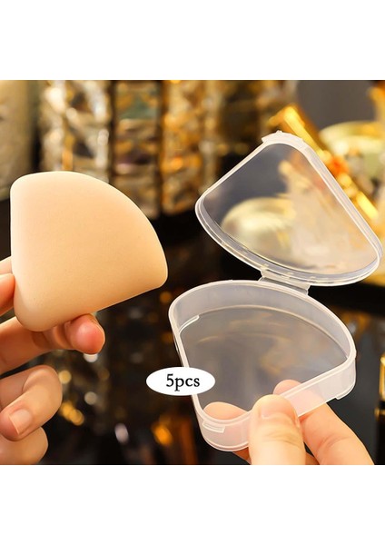 5x Üçgen Puf Kutusu Kılıf Koruyucu Kompakt Makyaj Sünger Tutucu Seyahat Için (Yurt Dışından) fırsatları