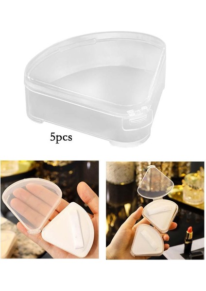 5x Üçgen Puf Kutusu Kılıf Koruyucu Kompakt Makyaj Sünger Tutucu Seyahat Için (Yurt Dışından) indirimleri