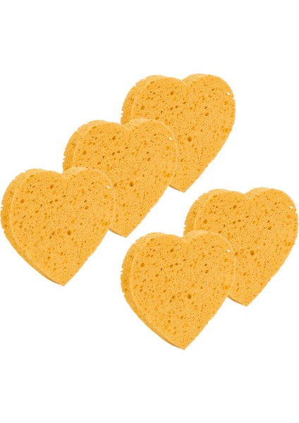 10 Adet Peeling Yüz Temizleme Selüloz Sünger Yüz Yıkama Makyaj Pedleri (Yurt Dışından) modelleri