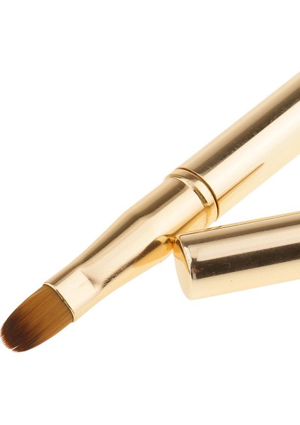 Geri Çekilebilir Dudak Fırçası Çift Başlı Kozmetik Göz Farı Makyaj Fırçası Altın (Yurt Dışından) indirimleri