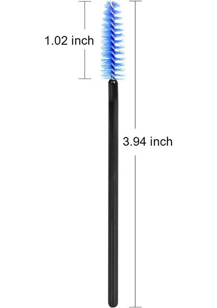 Lot 200 Tek Kullanımlık Kirpik Uzatma Maskara Asaları Aplikatör Makyaj Fırçaları (Yurt Dışından)
