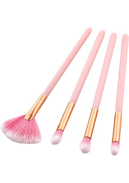 4 Adet Makyaj Fanı Göz Gölgesi Tozu Allık Karıştırma Fırça Comestics Set Kiti (Yurt Dışından)