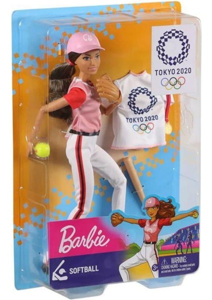 Mattel GJL73/ GJL77 Barbıe Olimpiyat Bebekleri Softbol