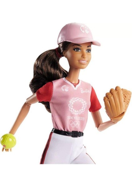 Mattel GJL73/ GJL77 Barbıe Olimpiyat Bebekleri Softbol