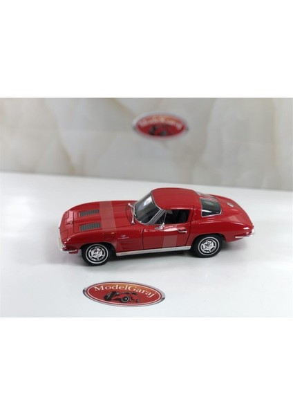 1963 Chevrolet Corvette Kırmızı*1:24 Ölçek**modelgaraj