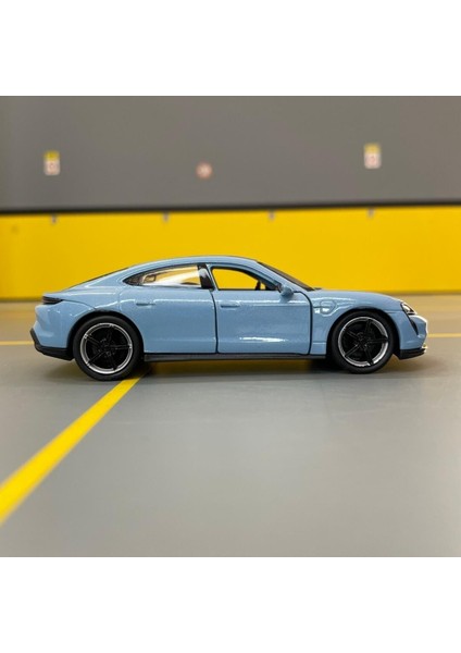 Porsche Taycan Turbo S 1/36 Ölçek Diecast Metal Model Araba Oyunca Araba modelleri