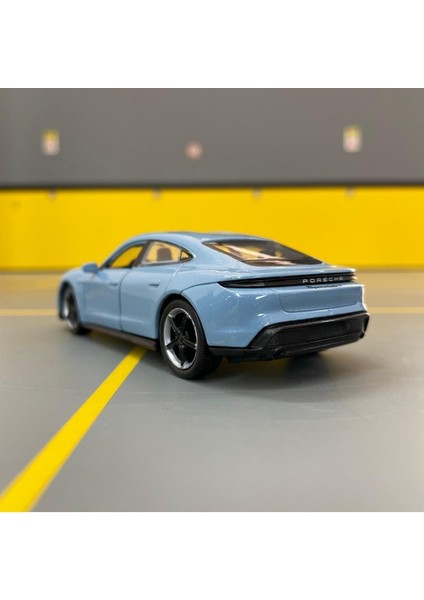 Porsche Taycan Turbo S 1/36 Ölçek Diecast Metal Model Araba Oyunca Araba indirimleri