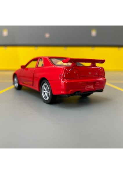 Nissan Skyline Gt-R R34 1/36 Ölçek Diecast Metal Model Araba Oyunca Araba indirimleri