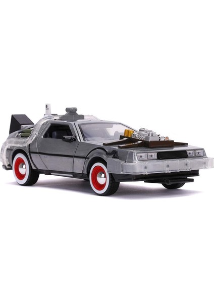 Jada Toys Back To The Future 3 Delorean Dmc-12 1:24 Zaman Makinesi Araba Işık ve Tekerlek Fonksiyonlu