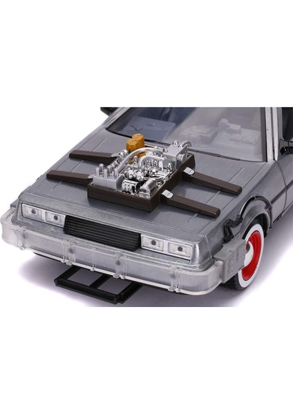 Jada Toys Back To The Future 3 Delorean Dmc-12 1:24 Zaman Makinesi Araba Işık ve Tekerlek Fonksiyonlu