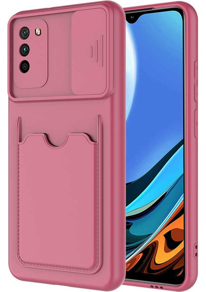 Vip Case Xiaomi Poco M3 Kamera Korumalı Cüzdan Kartlıklı Sağlam Kılıf