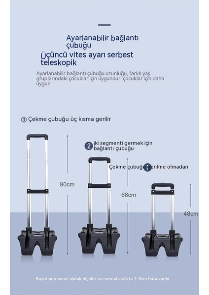 Çubuk ile Öğrenci Okul Çantası-Aşınmaya Dayanıklı ve Su Geçirmez Çocuk Sırt Çantası (Yurt Dışından)