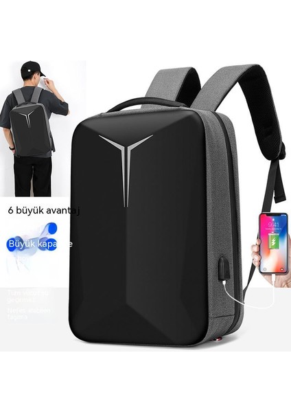 Su Geçirmez Aşınmaya Dayanıklı Sırt Çantası-Rahat Sert Kabuk Anti-Basınç Büyük Kapasiteli Iş Bilgisayar Çantası-Seyahat Okul Çantası Sırt Çantası (Yurt Dışından) fiyatları
