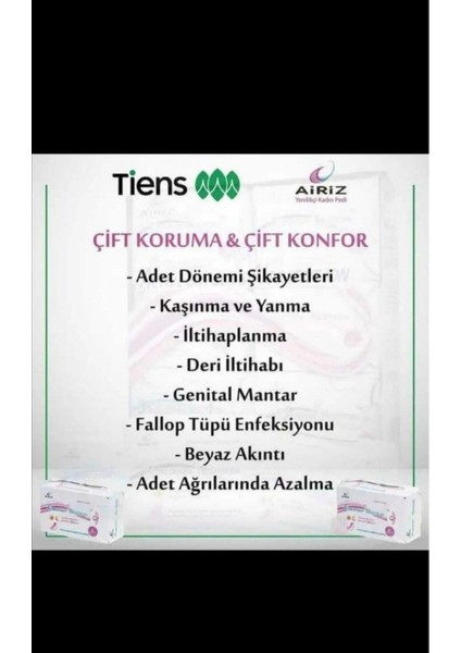 Tienz Airiz Iz Hijyenik Kadın Pedi