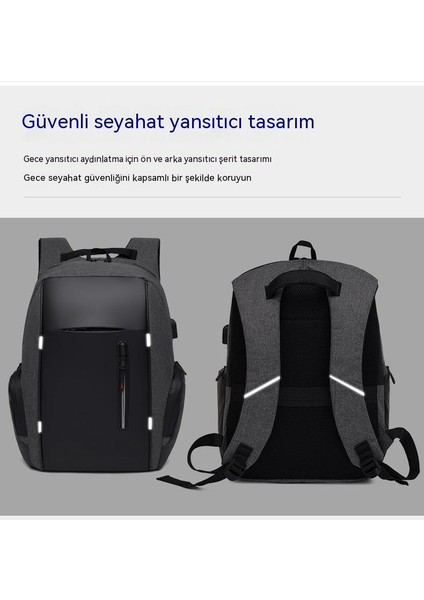 Aşınmaya Dayanıklı ve Su Geçirmez Seyahat Sırt Çantası-Çok Fonksiyonlu Büyük Kapasiteli Iş Sırt Çantası-Öğrenci Okul Çantası (Yurt Dışından) modelleri