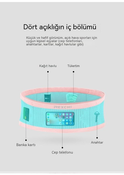 Açık Spor Bel Çantası, Erkek ve Kadın Koşu Tırmanma Cep Telefonu Bel Çantası, Çok Fonksiyonlu Spor Görünmez Bel Çantası (Yurt Dışından) indirimleri