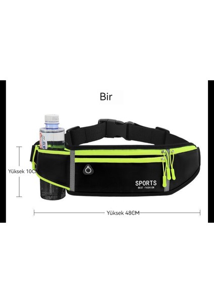 Spor Bel Çantası, Erkek Koşu Cep Telefonu Bel Çantası, Çok Fonksiyonlu Görünmez Ultra Ince Kemer Su Geçirmez Spor Çantası (Yurt Dışından) indirimleri