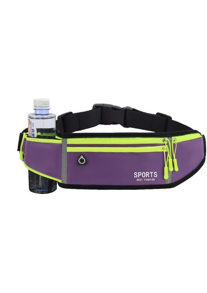 Spor Bel Çantası, Erkek Koşu Cep Telefonu Bel Çantası, Çok Fonksiyonlu Görünmez Ultra Ince Kemer Su Geçirmez Spor Çantası (Yurt Dışından)