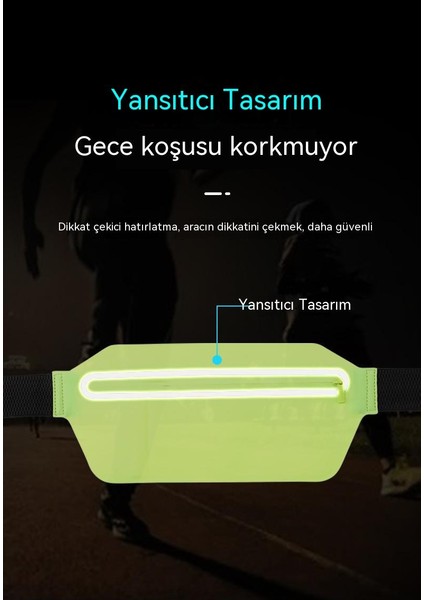 Açık Yürüyüş Spor Bel Çantası, Ultra Ince Spor Koşu Bel Çantası, Esnek Cep Telefonu Su Geçirmez Bel Çantası (Yurt Dışından) fırsatları