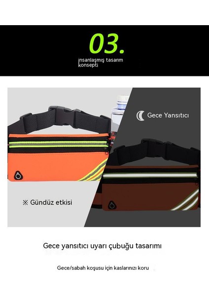 Spor Bel Çantası, Erkek Koşu Cep Telefonu Bel Çantası, Çok Fonksiyonlu Görünmez Ultra Ince Kemer Su Geçirmez Spor Çantası (Yurt Dışından) fiyatları