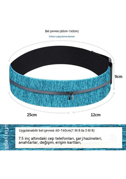 Koşu Bel Çantası, Spor Erkek ve Kadın Cep Telefonu Çantası, Ayarlanabilir Maraton Ekipmanı, Ince Kemer (Yurt Dışından)