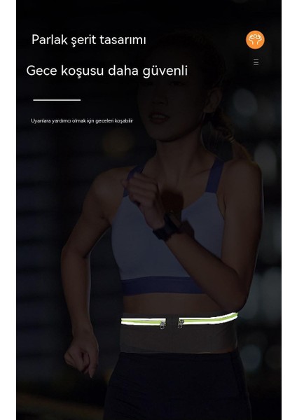 Go Biz Spor Bel Çantası, Koşu Cep Telefonu Çantası, Erkekler ve Kadınlar Için Açık Ekipman Fitness Küçük Kemer Çantası (Yurt Dışından)