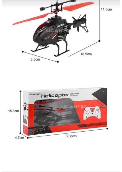 Exceed Isikli Rc Helikopter Uzaktan Kumandali Sarjli ve Sensörlü