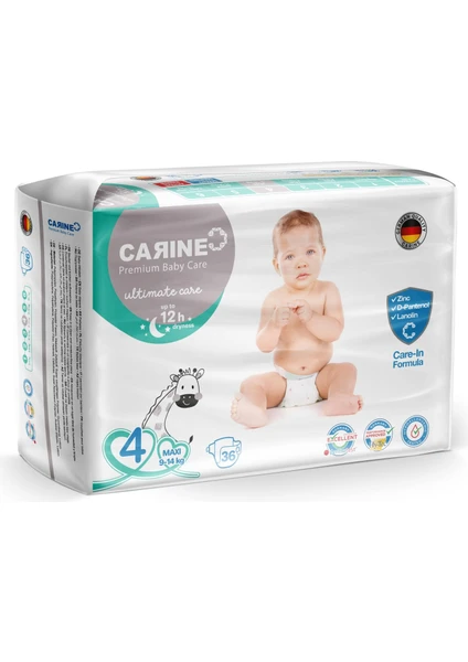 Carıne Premium Bebek Bezi 4 Numara Maxı 36 Adet