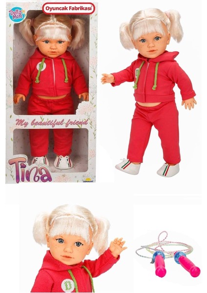 Oyuncakfabrikasi Tina Bebek Sporty Eşofmanlı Et Bebek 45 cm