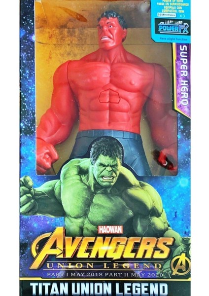 Hulk Red 30CM. Kırmızı Hulk Figürü Sesli ve Işıklı Avengers Figürleri fiyatları