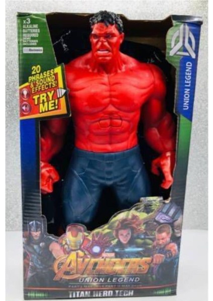 Yenilmezler Hulk Oyuncak Kırmızı Hulk Redhulk Oyuncak 30 cm