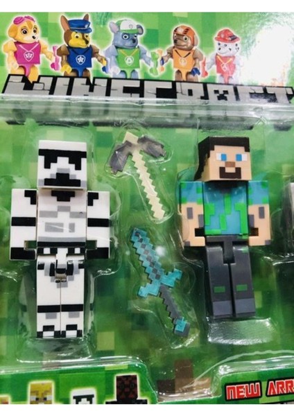 Oyuncakchi Minecraft Batman Süperman Paw Patrol Model Figür Oyuncak Maykıraft modelleri