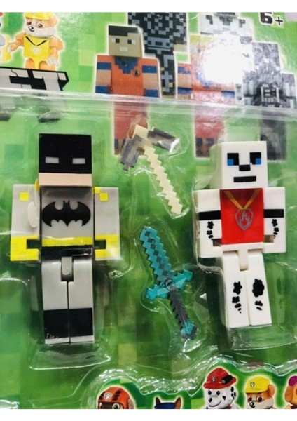 Oyuncakchi Minecraft Batman Süperman Paw Patrol Model Figür Oyuncak Maykıraft fırsatları