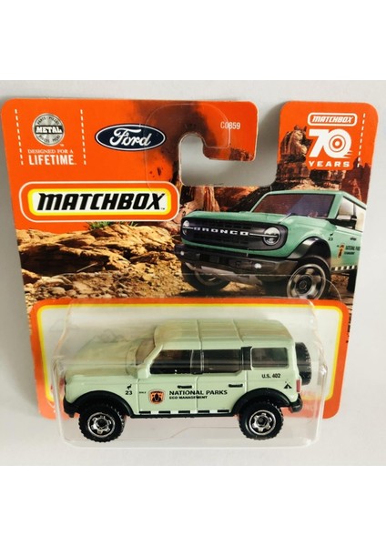 70 Years Lıfe  Serisi 2021 Ford Bronco Mini Araba 1:64 Ölçek Marka 25/100