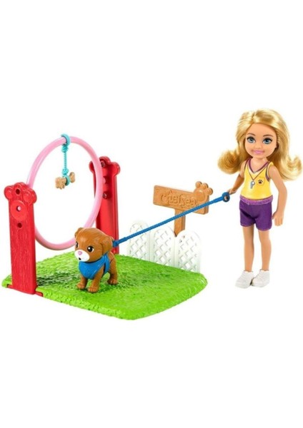 Barbie Chelsea Meslekleri Öğreniyor Bebek ve Oyun Setleri Serisi - Köpek Eğitmeni - GTN62