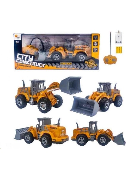 SH091-368B Duman Kumandalı Şarjlı Işıklı Dozer Kazıyıcı Iş Makinesi