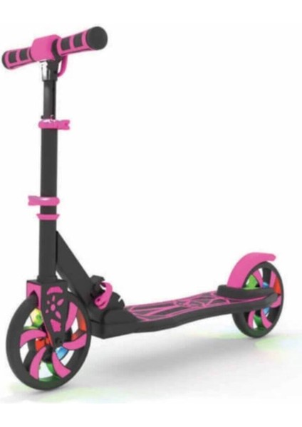 Çekirdek Zeka Dipsy Scooter Işıksız 2 Tekerli Katlanabilir Pembe Dipsy Scooter