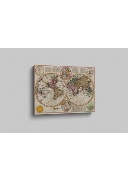 Kanvas Tablo Dünya Haritası 236
