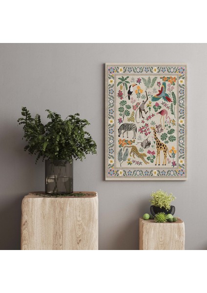 Kanvas Tablo 992 Botanik ve Sevimli Hayvanlar Temalı 219 fiyatları