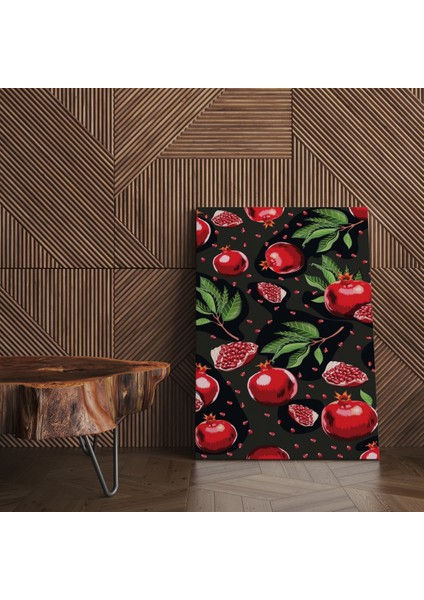 Kanvas Tablo Siyah Nar Temalı 245 fiyatları