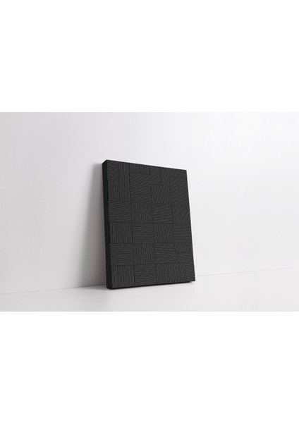Kanvas Tablo Siyah Sepet Örme Temalı 243