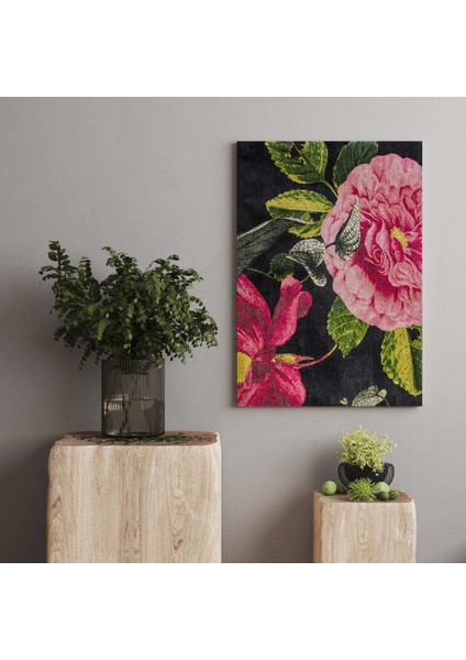 Kanvas Tablo 1117 Pembe Çiçek Temalı Çok Renkli 220 fiyatları