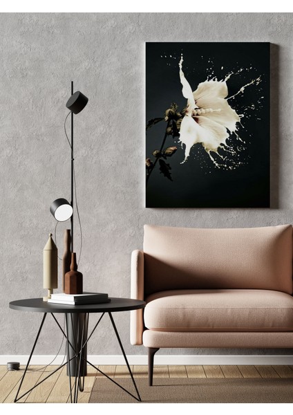 Kanvas Tablo Siyah Beyaz Zambak Temalı 275 fiyatları
