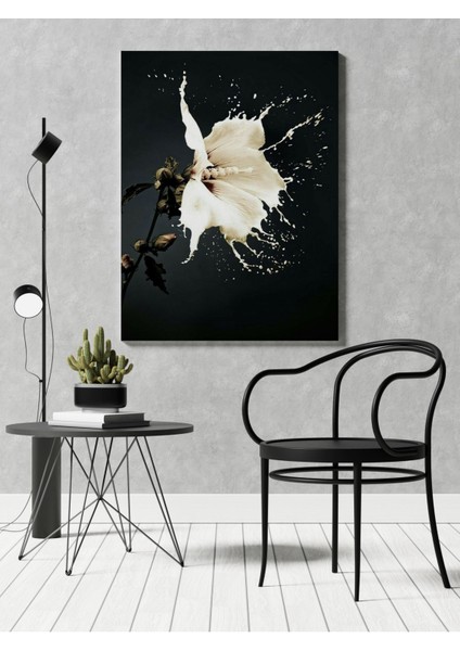 Kanvas Tablo Siyah Beyaz Zambak Temalı 275 fırsatları