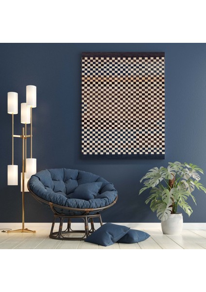 Kanvas Tablo 1162 Kahverengi Bej Dama Desenli 214 fiyatları