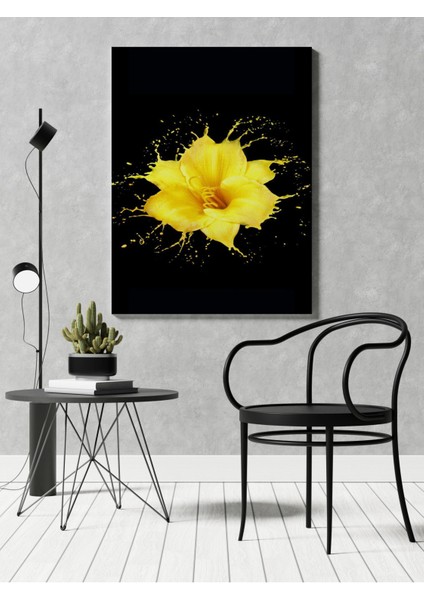 Kanvas Tablo Siyah Sarı Zambak Temalı 274 fırsatları